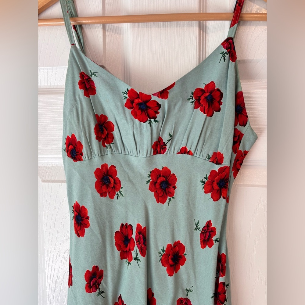 Vintage 1990s Betsy Johnson floral dress size petite - Picture 2 of 8